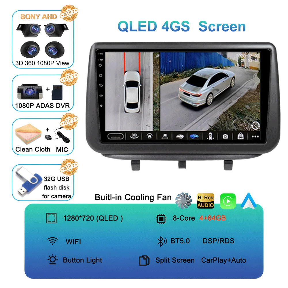 4G 64G DVR 360