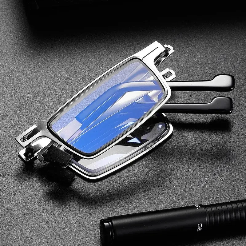 Reading glasses Steel Folding Anti-blue Light Portable Set