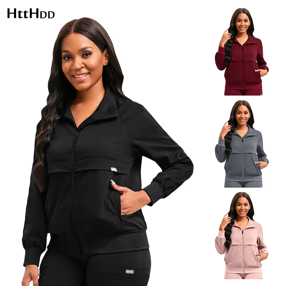 

Fashionable Outerwear Medical Uniform Medical Scrub Nursing Tops for Doctors and Nurses Hot Selling Multi-color Dentist's Scrubs