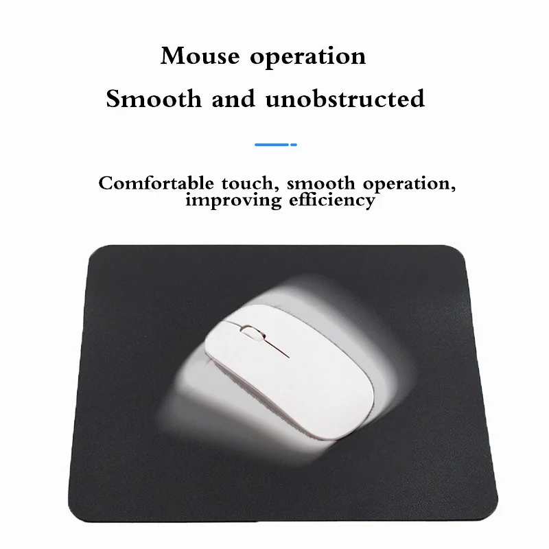 Elegant PU Leather Waterproof Mouse Pad - Anti-Slip Desk Accessory