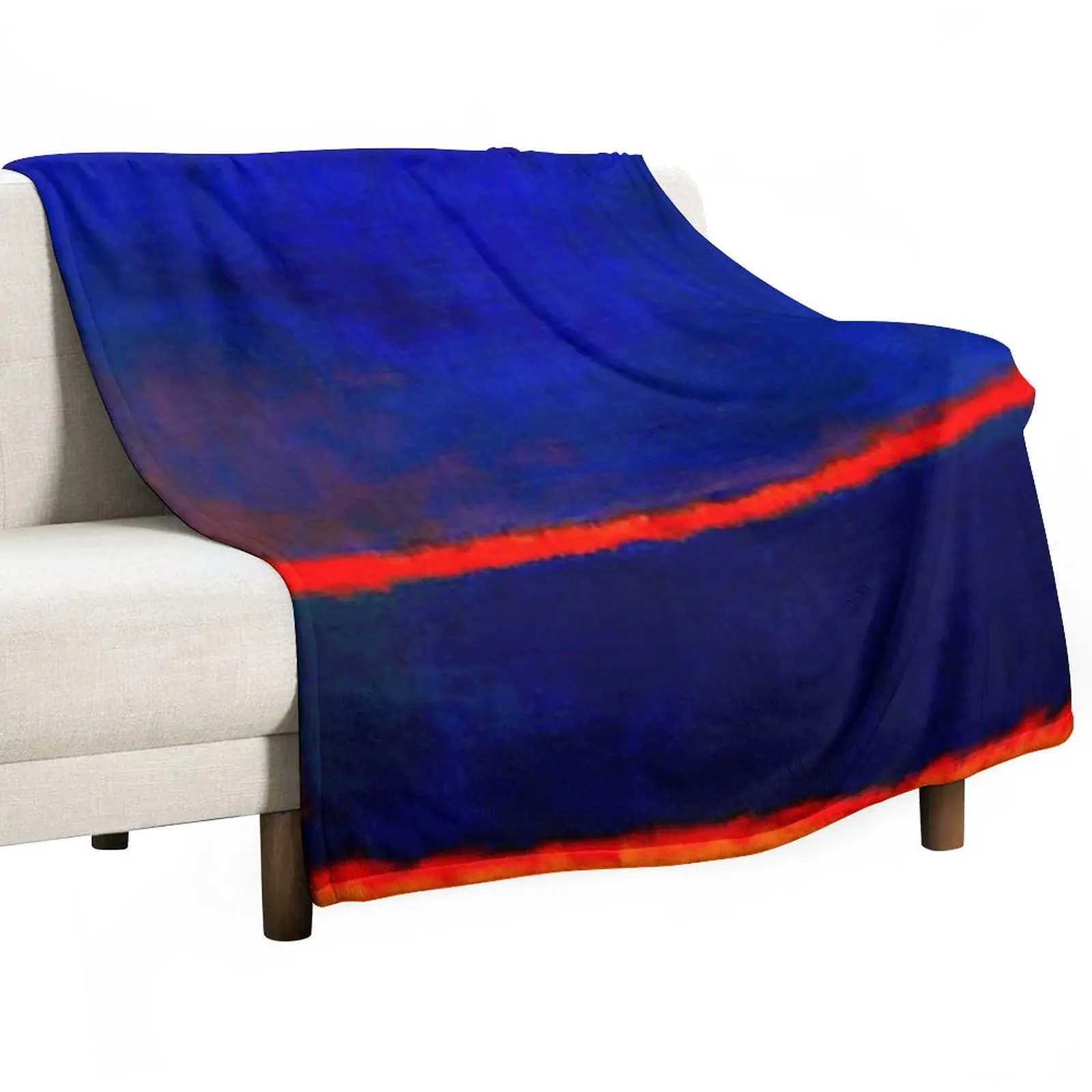 

New HQ blue orange red by mark rothko - high quality painting Throw Blanket Sleeping Bag Blanket sofa bed