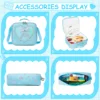 New Bowknot Ribbon Backpack Girls Backpack with Lunch Bag and Pen Bag for Elementary School for Picnic Travel Best Gift 5