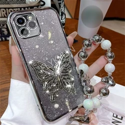 3D Butterfly Glitter Phone Holder Bracelet Stand Cover - Samsung S10 (4G) (3)