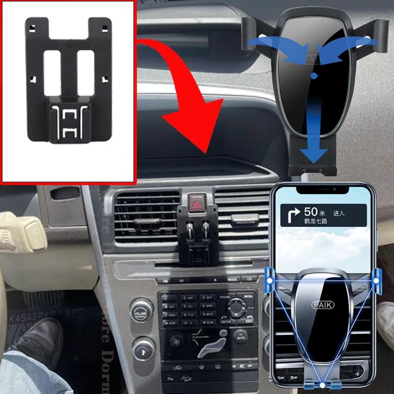 Car Mobile Phone Holder Fit for Volvo XC60 2009~2017 2015 Air Vent