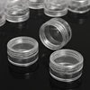 50pcs 5g Sample Clear Cream Jar Mini Cosmetic Bottles Containers Transparent Pot For Nail Arts Small Clear Can Tin For Balm 2