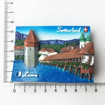 Bern Switzerland 3D Resin Fridge Magnet – Handmade Travel Souvenir, Tourist City Collection
