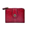 RFID Anti-Theft Retro Wallet for Women, Multi-Card Zipper, Zipper Buckle, Fashion Coin Wallet, Multi-functional Short Wallet 5