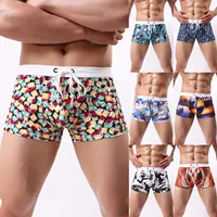 Underwear Men Boxer Panties Casual Men Board Shorts Boxer Sports Underpants Print Beach Pants Boxer Shorts 2024 2