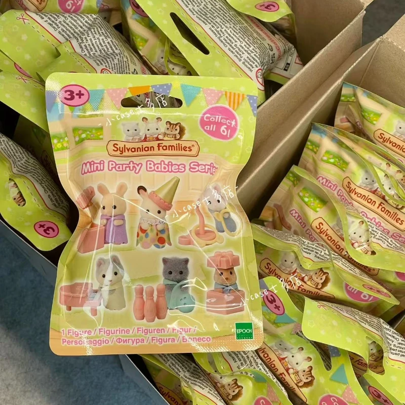 Sylvanian Families toys girl toy kitchens mini baby party blind bags dolls miniature food children's kitchen