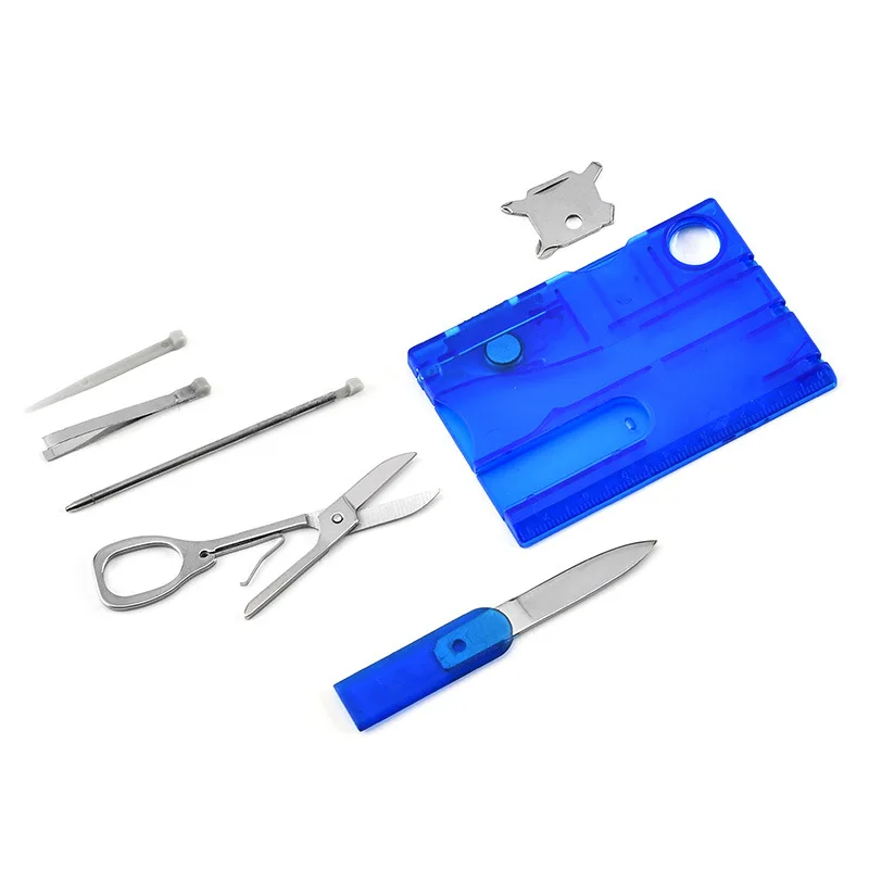 Tool Card Multifunctional tool card Swiss tool card Office Letter opener screwdriver 9-piece outdoor set