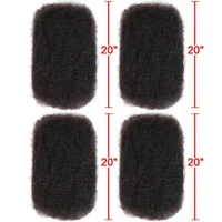 Brazilian Remy Hair Afro kinky Curly Bulk Human Hair For Braiding 1 Bundle 50g/pc Natural Color Braids Hair No Weft 2