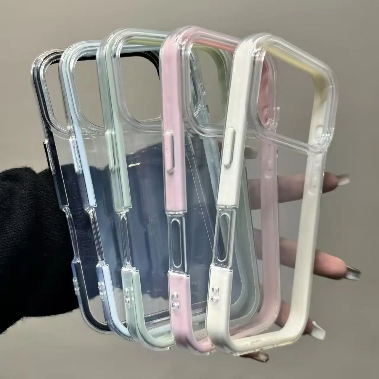 Transparent 2-in-1 Soft TPU Skin-feel Protective Case with Stunning Design