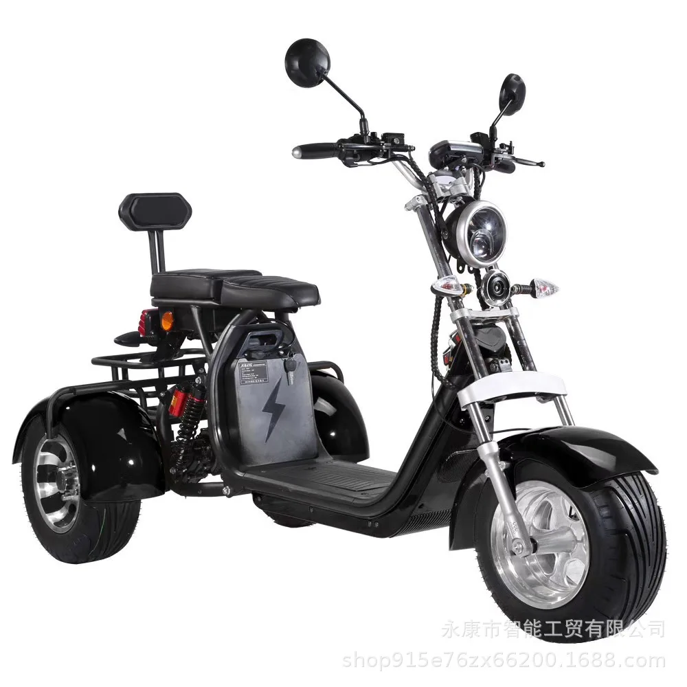High-power Ultra-long Endurance Range Fat Tire Three-wheeled Electric Vehicle City Coco Scooter Fat Tire Electric Scooter