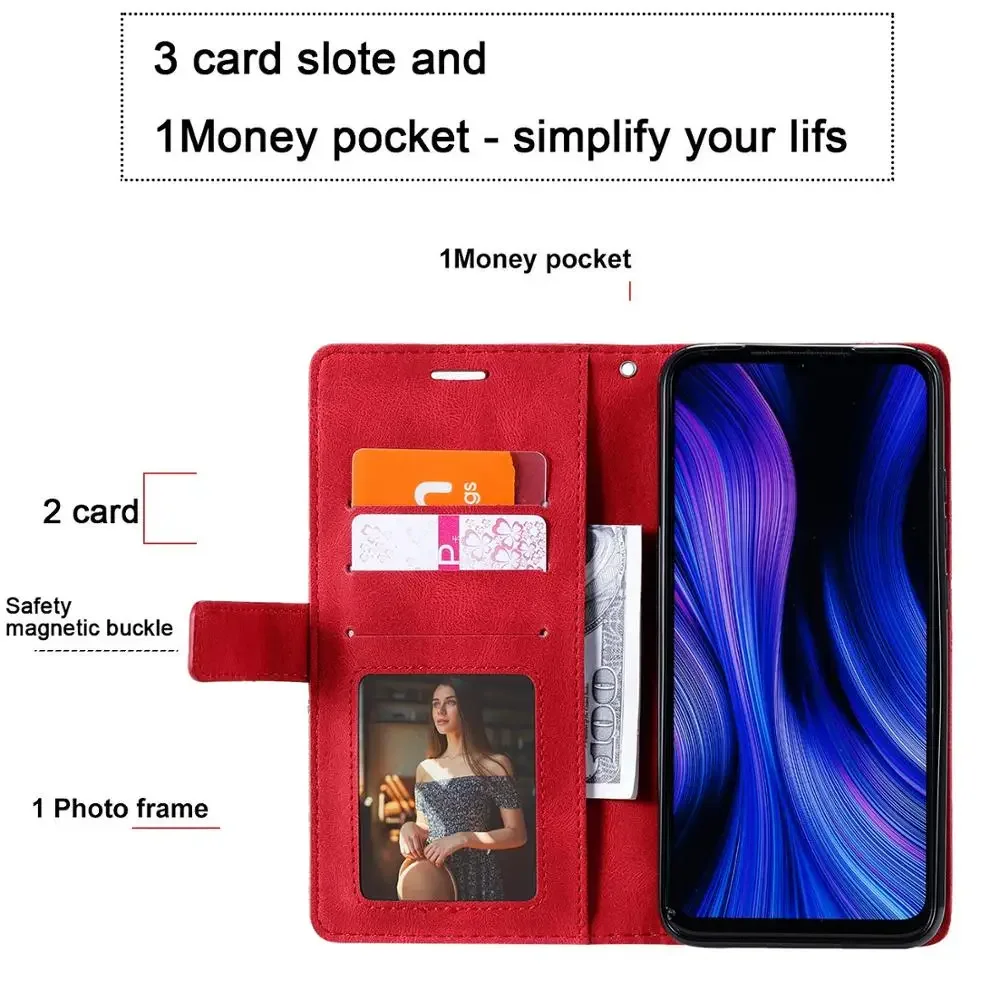 Leather Flip Wallet Phone Cover - Elegant and Durable Design