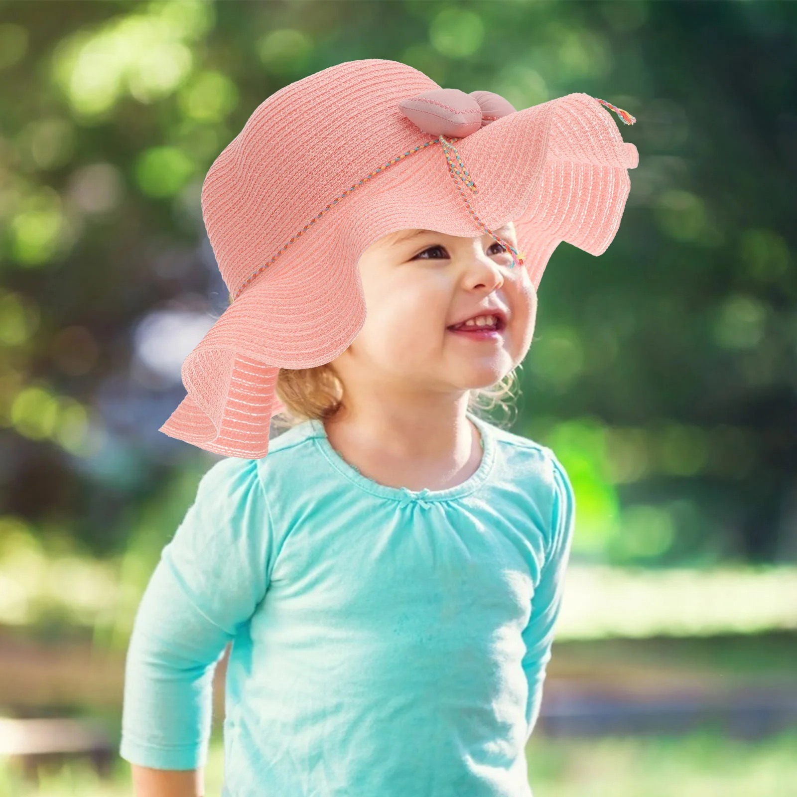 

Женская Солнцезащитная шляпа с бантом, пляжная шляпа с солнцезащитным козырьком для детей и девочек на открытом воздухе