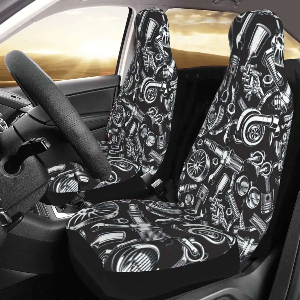 

Auto Parts Car Seat Cover Custom Printing Universal Front Protector Accessories Cushion Set