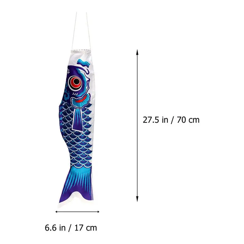 Flag Japanese Carp Windsock Hanging Koinobori Wind Streamer Decor Garden Flags Windsocks Kite Outdoor Spiral Socks Car Column 6