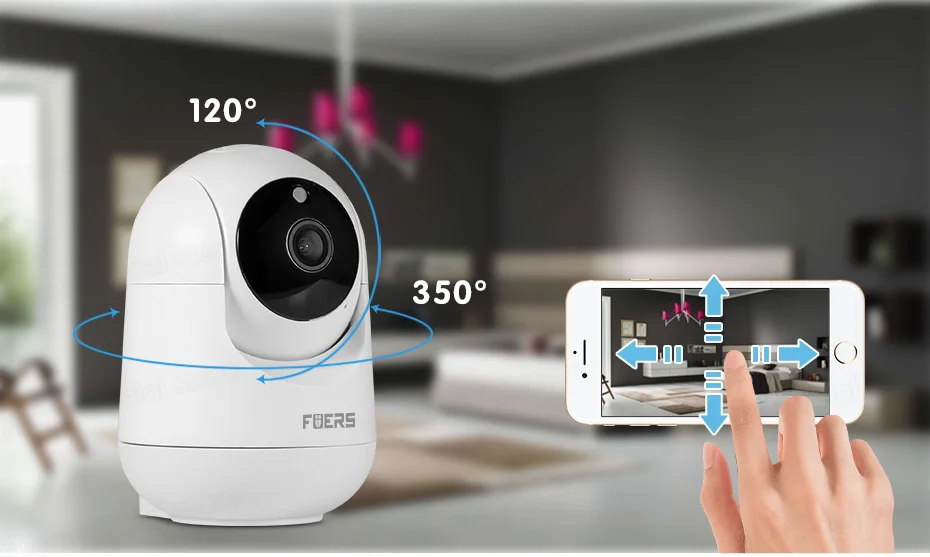 Fuers 5MP WLAN-Kamera Kompatibel mit Tuya Smart Home Kabellose IP-Überwachungskamera für Innenräume mit Automatischer Verfolgung und Sicherheits-Babyüberwachung – Detail 8
