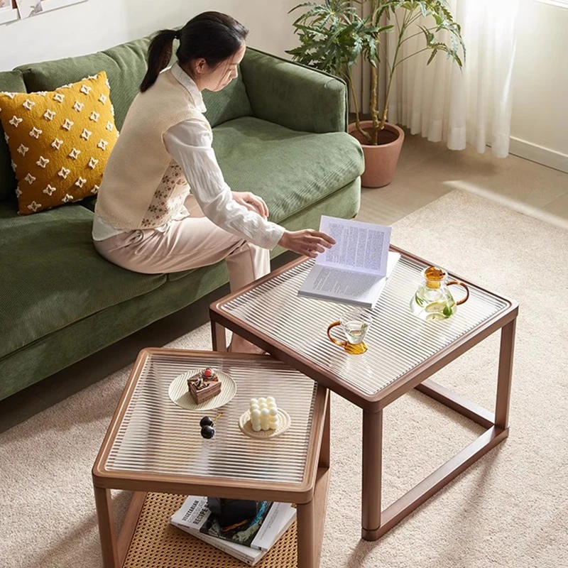 Corner Tables Hospitality Home Furnitures Simple Table Coffee Modern Living Room Side Aesthetic Mesas Terraza Coffee Tables