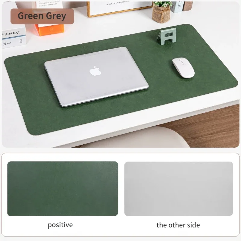 Vintage Cowhide Pattern Desk Pad - Double-Sided, Dirt-Resistant Office & Writing Mat