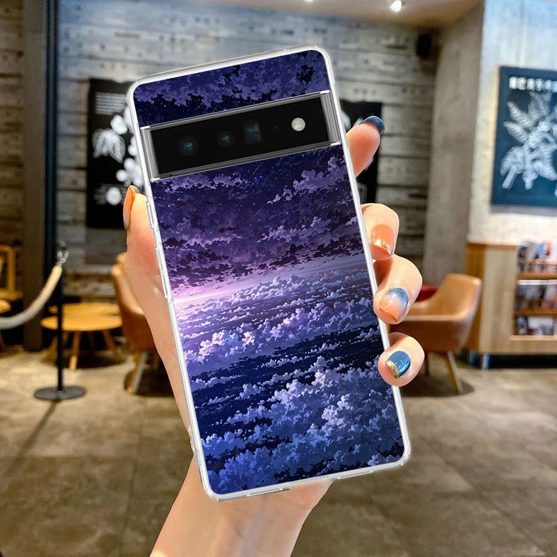 Sunset Glow Fashion Art Soft Clear TPU Phone Case Cover