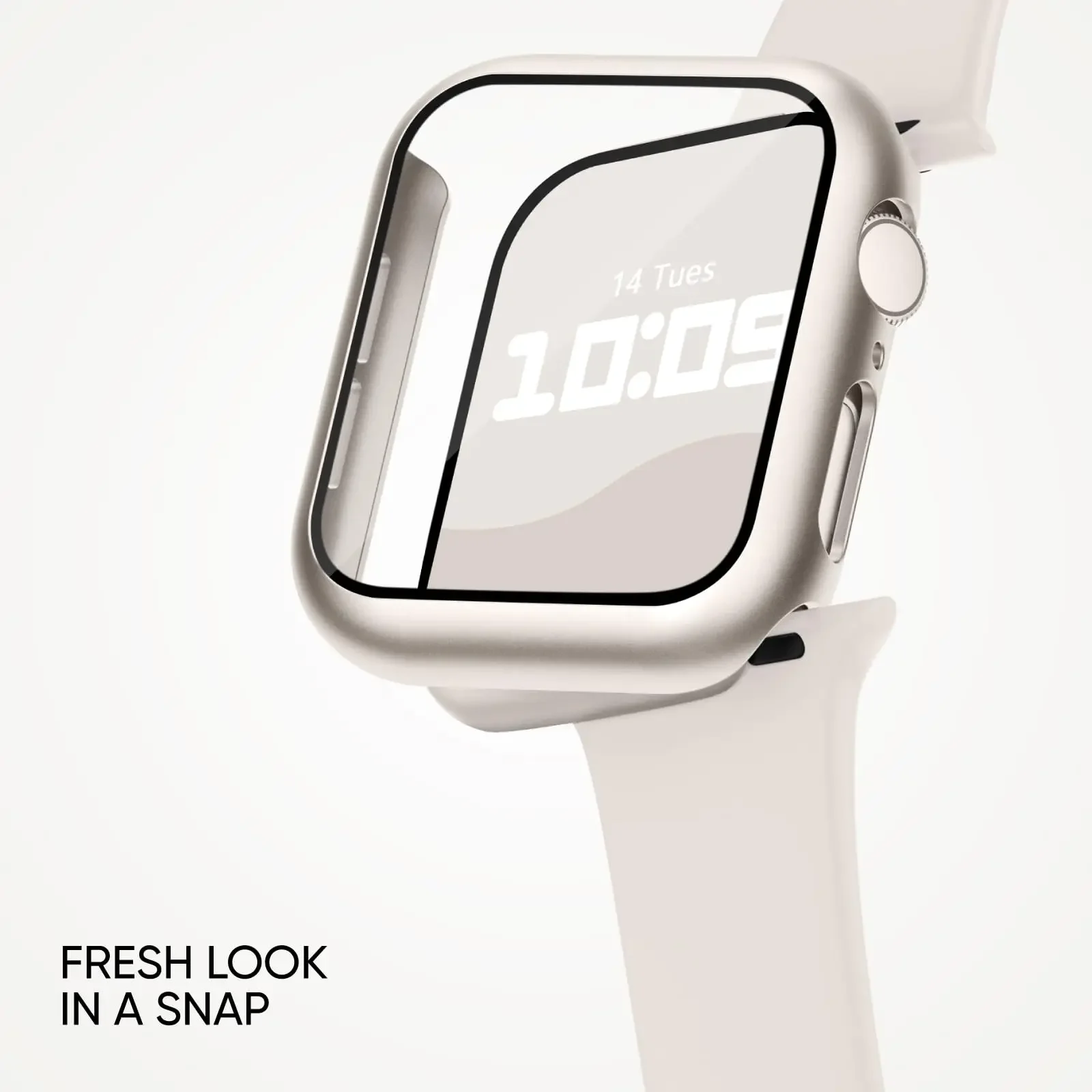Premium Silicone Watchband with Glass Case