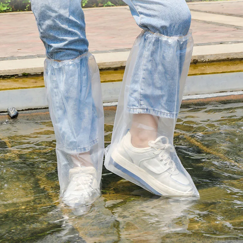 Copriscarpe Impermeabili Bianchi - 20 Pezzi Alti 50cm | Antiscivolo Per Neve E Pioggia