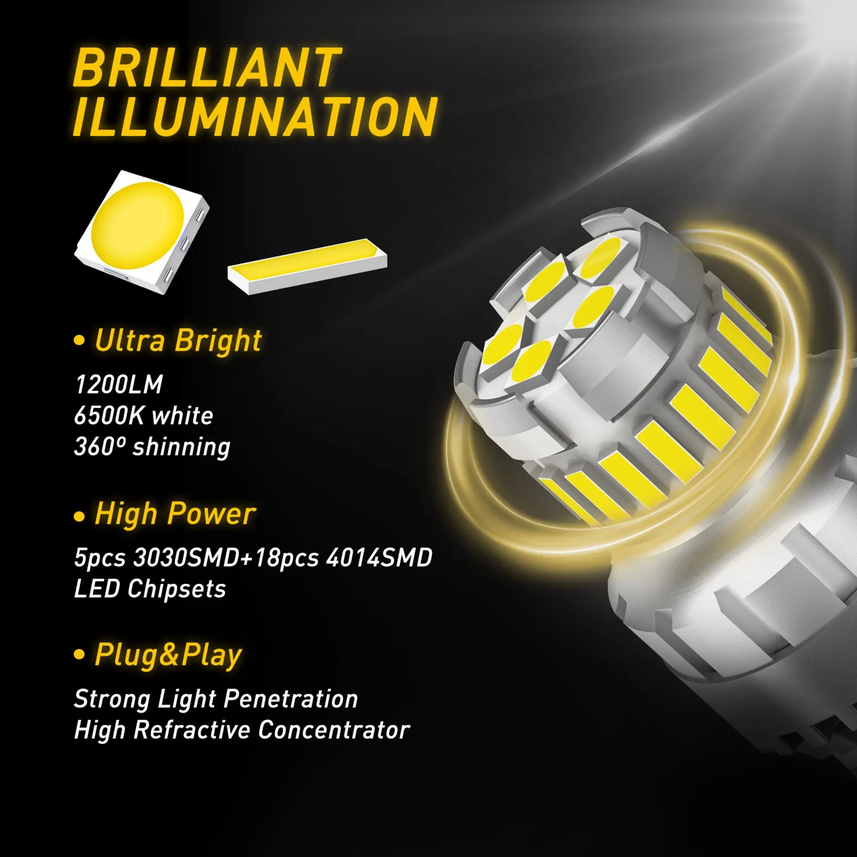 ڵ LED ĵ , 7443 LED  극ũ  õ, 6500K ſ   , T20 7440 W21W W21/5W
