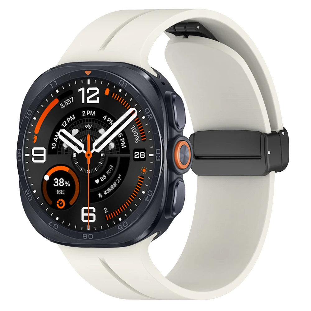 Premium Silicone Magnetic Buckle Sports Strap Bracelet - No Gaps Design