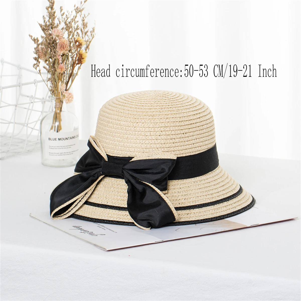 Summer Hats For Kids Sun Hat Beach Ladies Fashion Flat Bowknot Panama Lady Casual Sun Hats For Kids Straw Hat Outdoor Travel