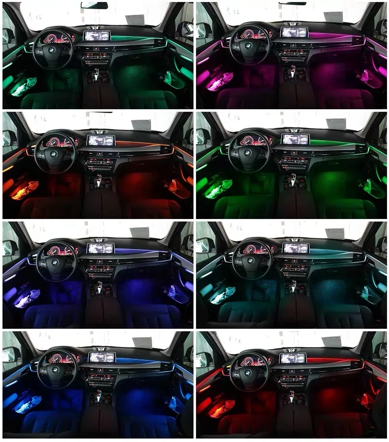 X3/X4 8/11 色車の装飾自動アンビエントライト Led ストリップ BMW F25 