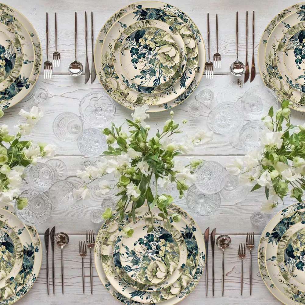 Bone China Antique Dinnerware Sets For Sale Vintage Ceramic Floral