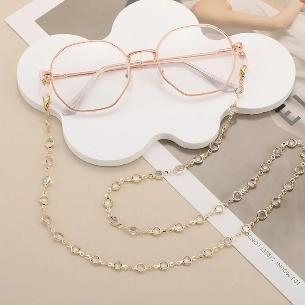 

Bohemian Beads Glasses Chain Jewelry Vintage Lanyard Crystal Glasses Chain Copper Elegant Mask Chain Women