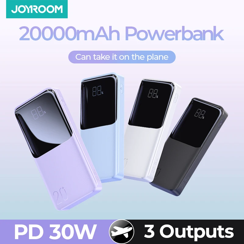 joyroom-携帯電話用のポータブル充電器225w-20000mah-5v3a