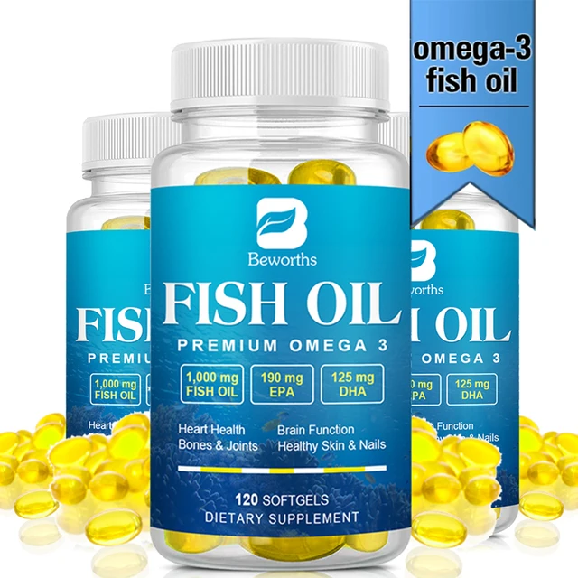 867-efd2b0.jpg BEWORTHS Omega-3 Fish Oil Supplement High in EPA + DHA for Heart, Brain and Immune Support Nutrition Dietary Supplement