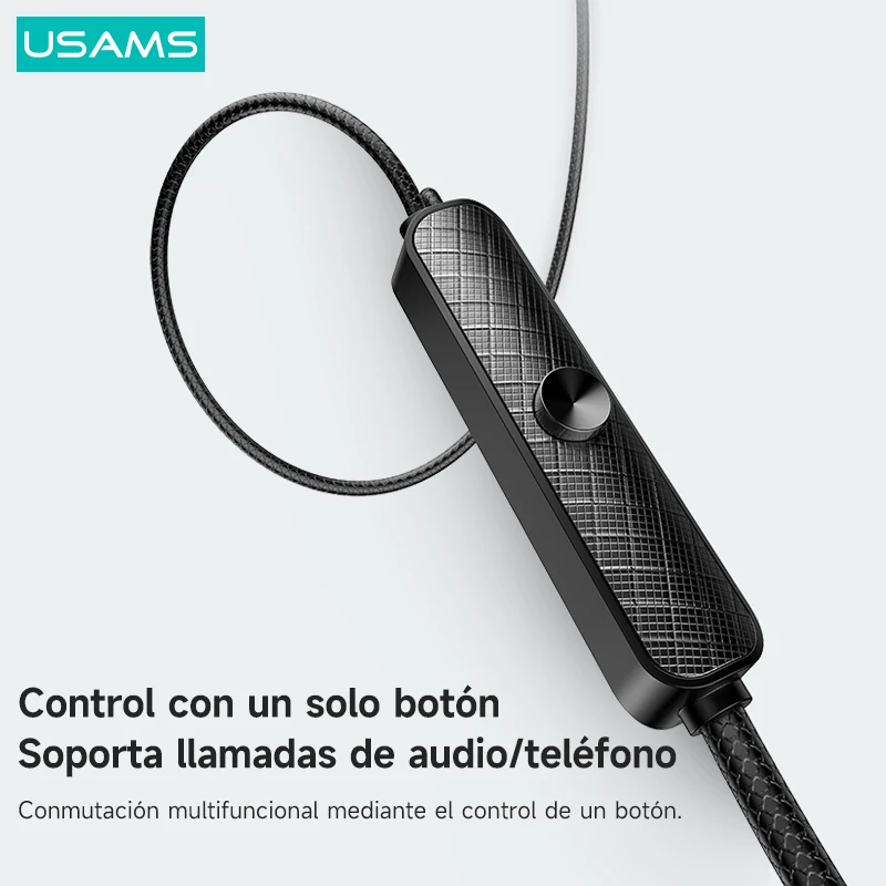 Auriculares de botón Cable Micrófono con control de volumen para Apple  Android