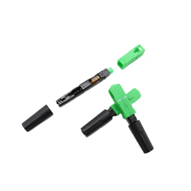 10x Connettori Fibra Ottica SC/UPC - Per Reti FTTH, CATV E Telecomunicazioni - Monomodale - Colore Verde - Foto 12