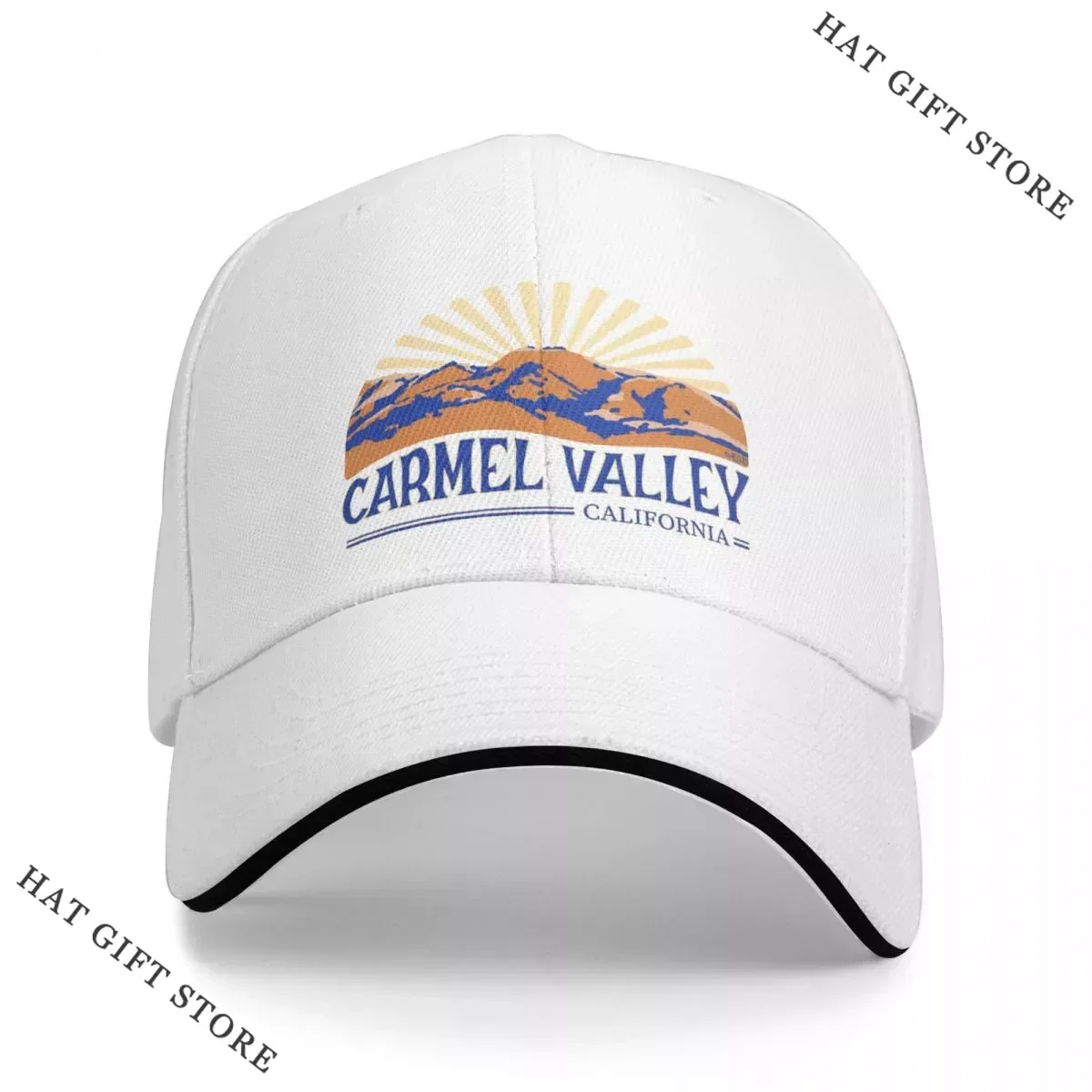 

Best Carmel Valley California Sunburst Cap Baseball Cap Golf wear kids hat caps for men Women's
