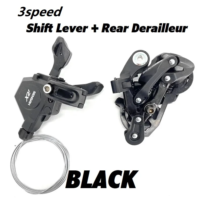 SENSAH MX9 412 Folding Bike 3 Speed Rear Derailleur Front Shift