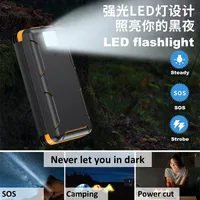 Folding Solar Power Bank with 4 Solar Panels 50000mAh Portable Solar External Battery Compatible with IOS Android USB-A USB-C - Image 5