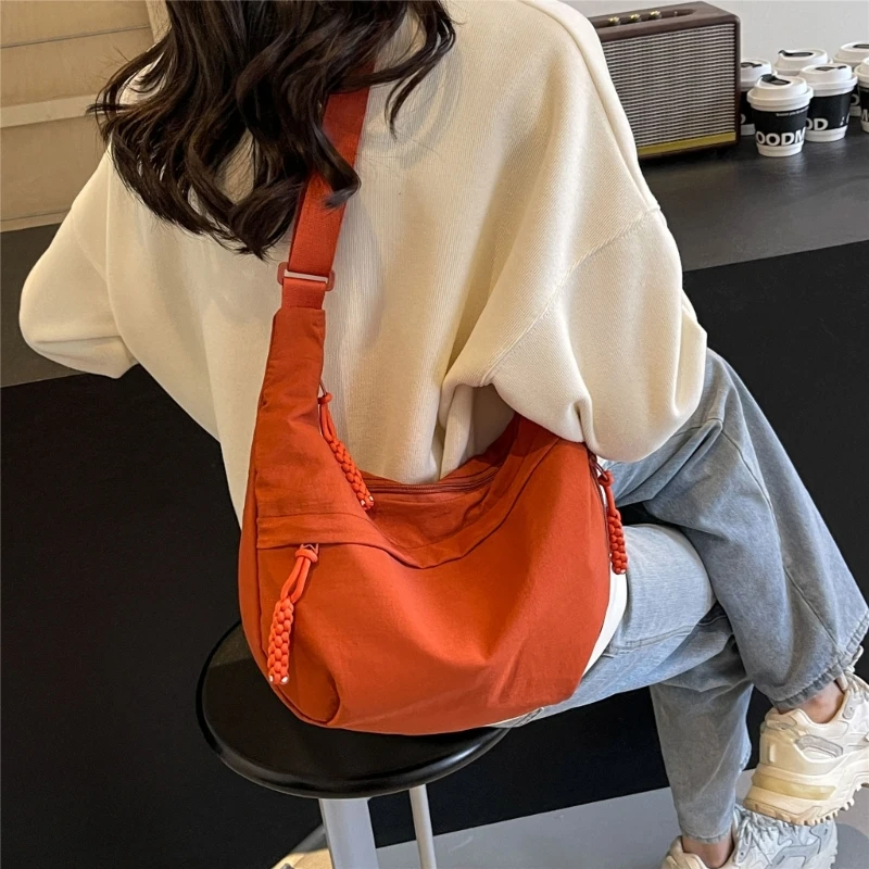 Crossbody Bag for Girl Student Dumpling Bags Fashion Nylon Bag Shoulder Bags Large Capacity Bag