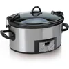 6 Quart Slow Cooker Programmable Slow Cooker with Digital Timer Stainless Steel Slow Cooker 2