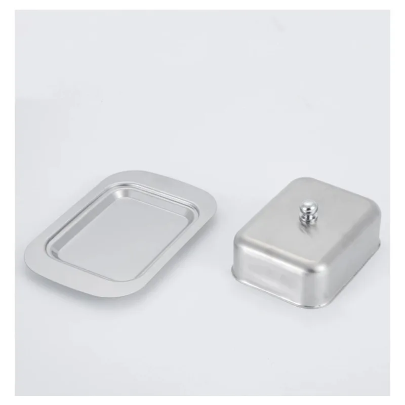 Stainless Steel Butter Storage Box for Cake Bread Fruit Steak Salad Biscuit