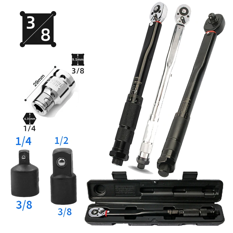 3 8 Inch Torque Wrench 19 110N m Torques Key Preofessional Bicycle Car 3-8-inch-torque-wrench-19-110n-m-torques-key-preofessional-bicycle-car