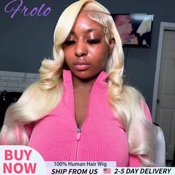 Peluca Frontal HD Rubio 613 Ondulada 30–40” 1