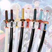 Demon Slayer Katana  Cosplay Weapons  Mitsuri Shinobu White Fire God Tanjiro Wooden Toy Sword Anime Character Props 1