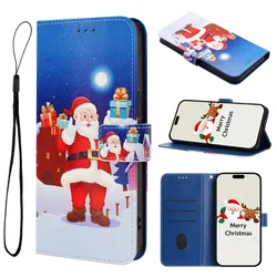 Festive Snowman Stand Wallet Phone Case - Christmas Edition for Honor X6A Plus (SDYW (SD01))