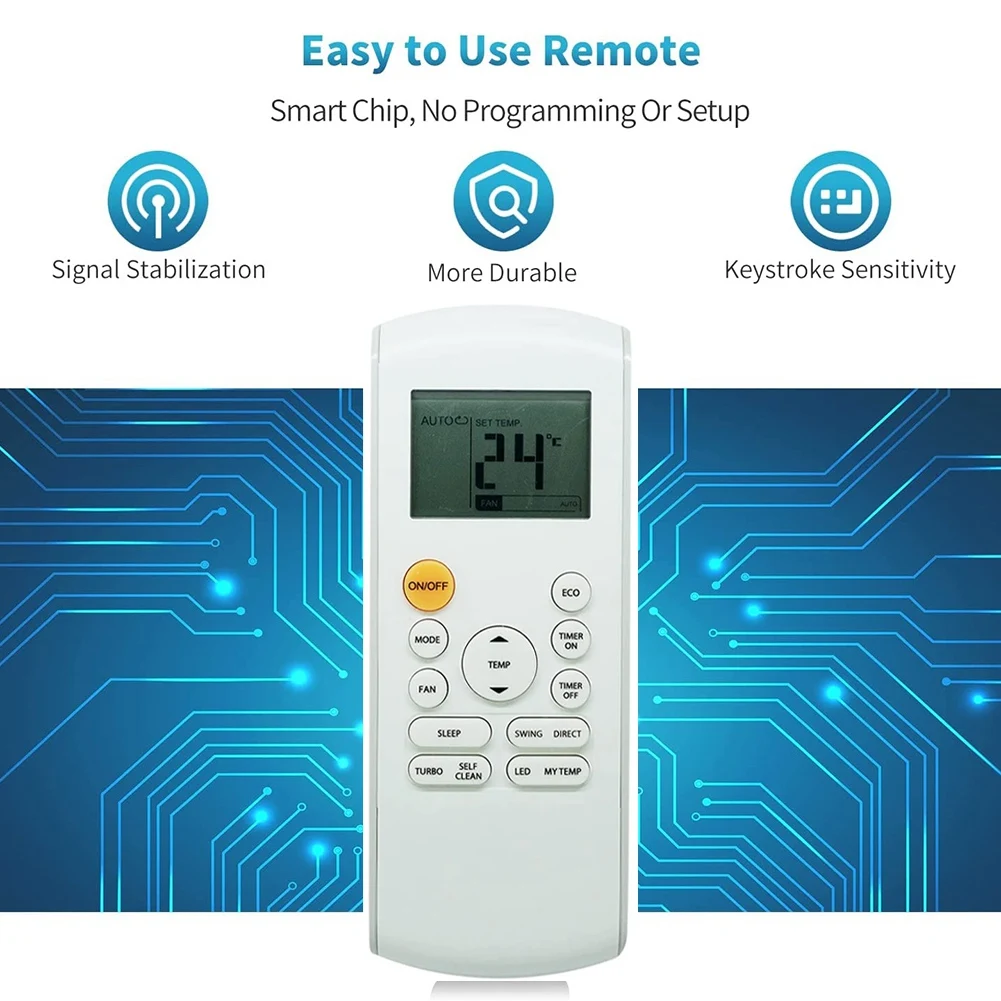 Hot sale Replace Remote Control for Air Conditioner RG57A7/BGEF RG57A6/BGEFU1 CR166-RG57A6EU-6 RG57B2/BGE RG57/BGE