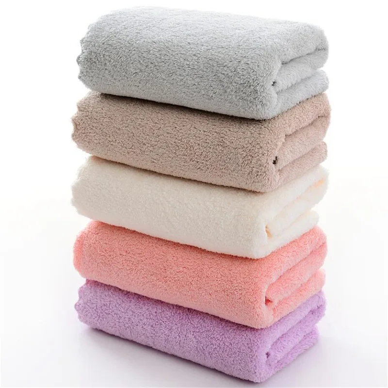 Description Picture 3 of item3PCS Microfiber Coral Velvet Face Towel Absorbent Cleaning Towel Soft Comfortable Breathable Shower Hair Face Drying Towel