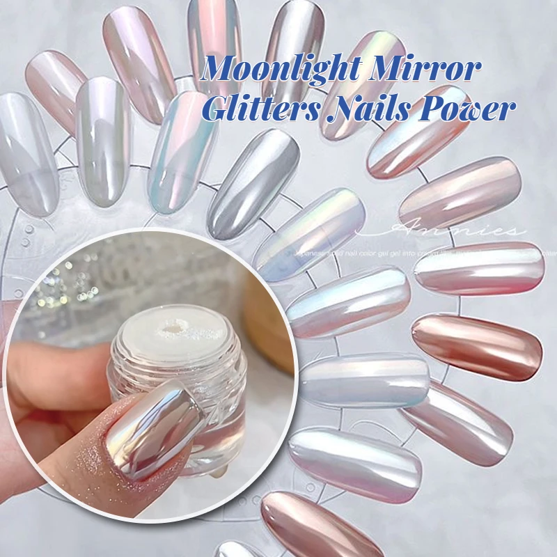 Aurora Nail Powder Mirror Effect Chrome Nail Art Mermaid Rainbow nail powder nail powder set reflective powder